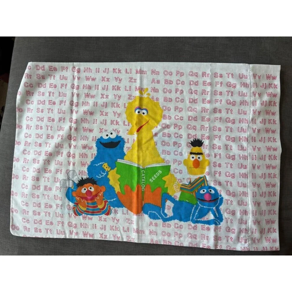 VTG Sesame Street standard size pillow case ABCs